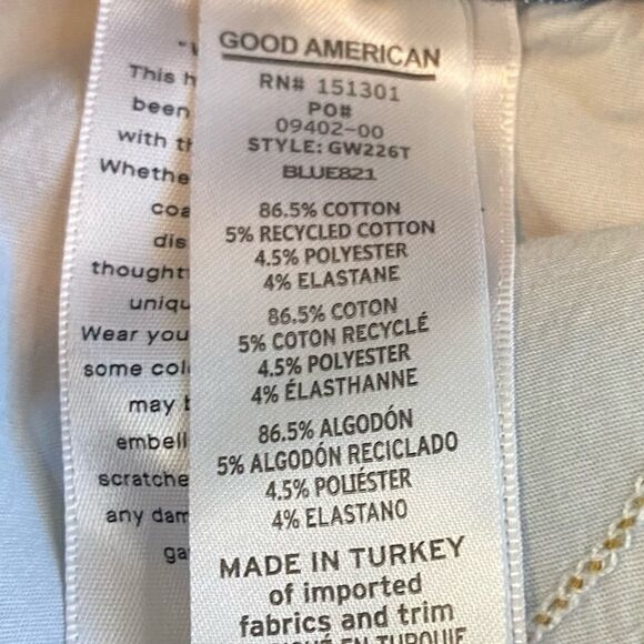 GOOD AMERICAN GOOD WAIST SKINNY JEAN NWT - Picture 10 of 10